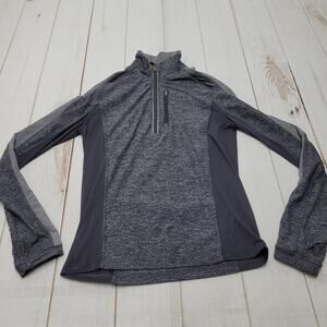 Lululemon mens lightweight gray quarter zip jacket pullover running active